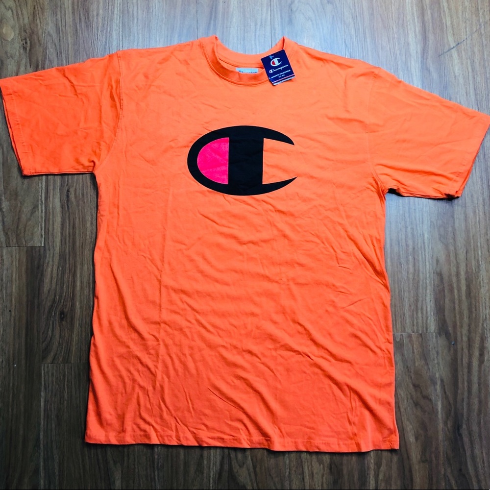 Champion big and tall logo orange T-shirt 2XLT